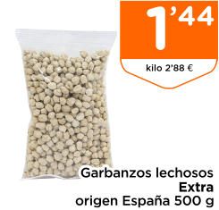 Garbanzos lechosos Extra origen Espa?a 500 g
