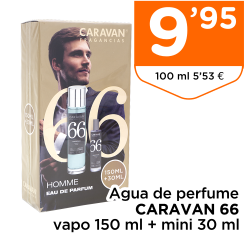 Agua de perfume CARAVAN 66 vapo 150 ml + mini 30 ml