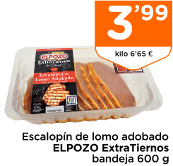 Escalop?n de lomo adobado ELPOZO ExtraTiernos bandeja 600 g