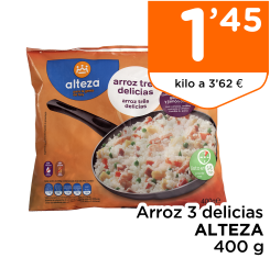 Arroz 3 delicias ALTEZA 400 g