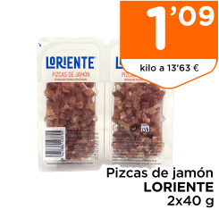 Pizcas de jam?n LORIENTE 2x40 g