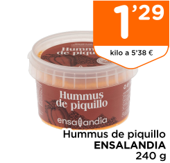 Hummus de piquillo ENSALANDIA 240 g