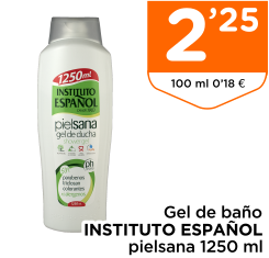 Gel de ba?o INSTITUTO ESPA?OL pielsana 1250 ml