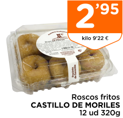 Roscos fritos CASTILLO DE MORILES 12 ud 320g