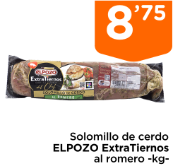 Solomillo de cerdo ELPOZO ExtraTiernos al romero -kg-