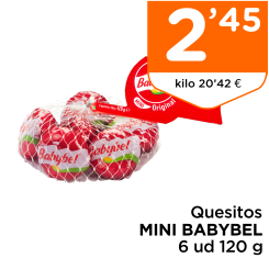 Quesitos MINI BABYBEL 6 ud 120 g