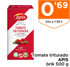 Tomate triturado APIS brik 500 g