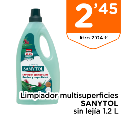Limpiador multisuperficies SANYTOL sin lej?a 1.2 L