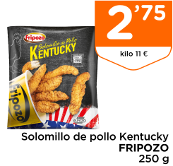 Solomillo de pollo Kentucky FRIPOZO 250 g