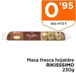 Masa fresca hojaldre RIKISSSIMO 230g