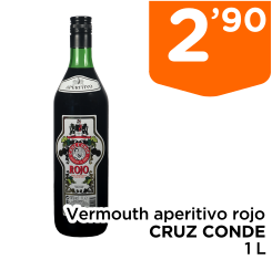 Vermouth aperitivo rojo CRUZ CONDE 1 L