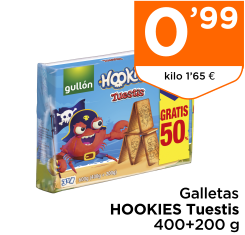 Galletas HOOKIES Tuestis 400+200 g
