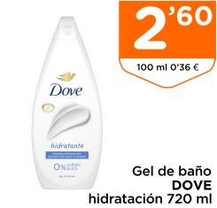 Gel de ba?o DOVE hidrataci?n 720 ml