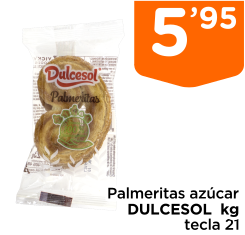 Palmeritas az?car DULCESOL  kg tecla 21