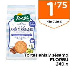 Tortas an?s y s?samo FLORB? 240 g