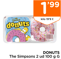 DONUTS The Simpsons 2 ud 100 g G