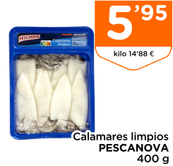 Calamares limpios PESCANOVA 400 g