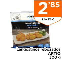 Langostinos rebozados ARTIQ 300 g