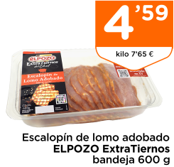 Escalop?n de lomo adobado ELPOZO ExtraTiernos bandeja 600 g
