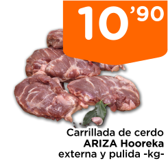 Carrillada de cerdo ARIZA Hooreka externa y pulida -kg-