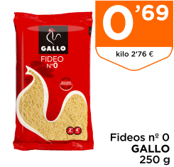 Fideos n? 0 GALLO 250 g