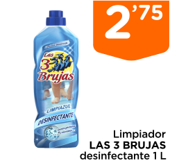 Limpiador LAS 3 BRUJAS desinfectante 1 L