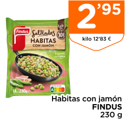 Habitas con jam?n FINDUS 230 g