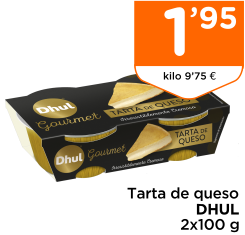 Tarta de queso DHUL 2x100 g