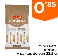 Mini Fuets ARGAL y palitos de pan 33.5 g