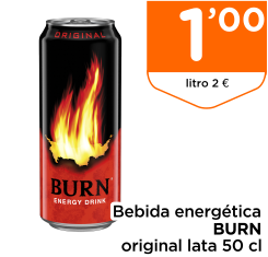Bebida energ?tica BURN original lata 50 cl