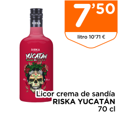 Licor crema de sand?a RISKA YUCAT?N 70 cl Licor crema de sand?a RISKA YUCAT?N 70 cl
