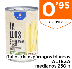 Tallos de esp?rragos blancos ALTEZA medianos 250 g Tallos de esp?rragos blancos ALTEZA medianos 250 g