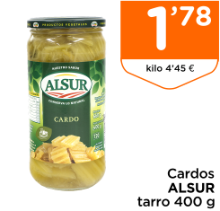 Cardos ALSUR tarro 400 g Cardos ALSUR tarro 400 g
