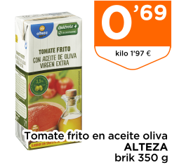 Tomate frito en aceite oliva ALTEZA brik 350 g Tomate frito en aceite oliva ALTEZA brik 350 g