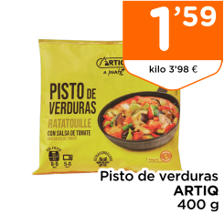 Pisto de verduras ARTIQ 400 g Pisto de verduras ARTIQ 400 g