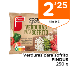 Verduras para sofrito FINDUS 250 g Verduras para sofrito FINDUS 250 g