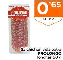 Salchich?n vela extra PROLONGO lonchas 50 g Salchich?n vela extra PROLONGO lonchas 50 g