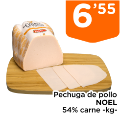 Pechuga de pollo NOEL 54% carne -kg- Pechuga de pollo NOEL 54% carne -kg-