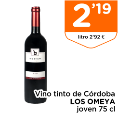 Vino tinto de C?rdoba LOS OMEYA joven 75 cl