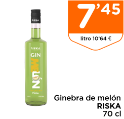 Ginebra de mel?n RISKA 70 cl