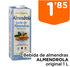 Bebida de almendras ALMENDROLA original 1 L