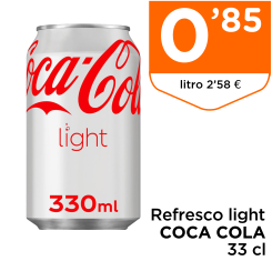 Refresco light COCA COLA 33 cl