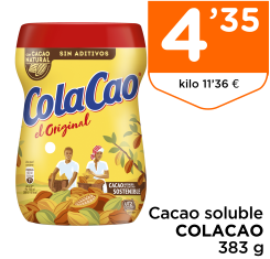 Cacao soluble COLACAO 383 g