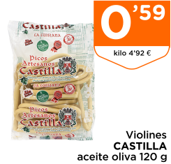 Violines CASTILLA aceite oliva 120 g