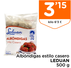 Alb?ndigas estilo casero LEDUAN 500 g