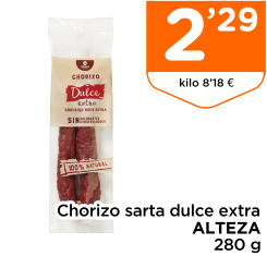 Chorizo sarta dulce extra ALTEZA 280 g