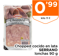Chopped cocido en lata SERRANO lonchas 90 g