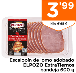 Escalop?n de lomo adobado ELPOZO ExtraTiernos bandeja 600 g