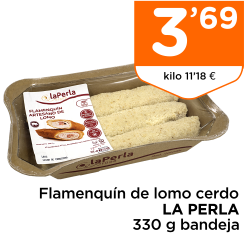 Flamenqu?n de lomo cerdo LA PERLA 330 g bandeja