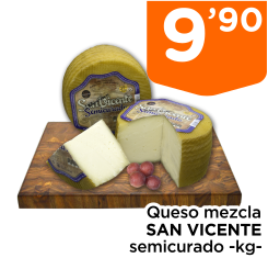Queso mezcla SAN VICENTE semicurado -kg-